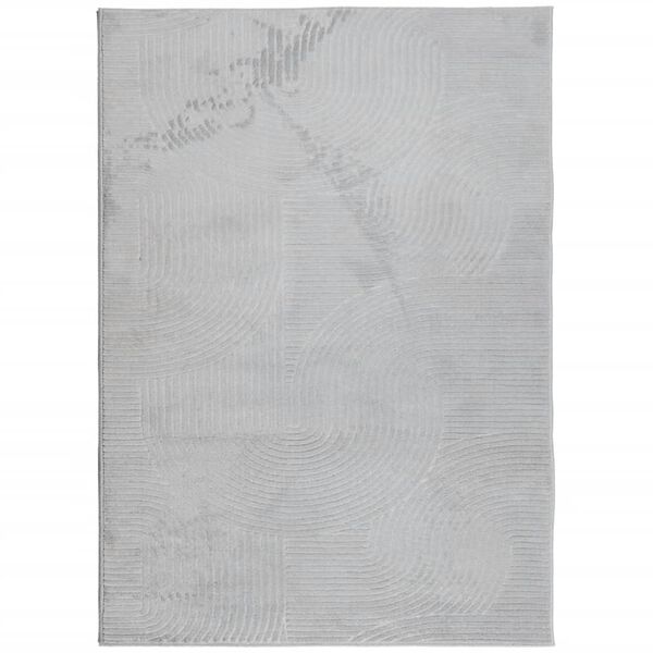 vidaXL Covor "IZA" aspect scandinav, cu fire scurte, gri, 200x280 cm