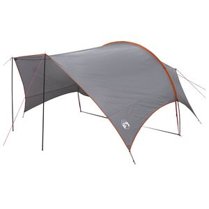vidaXL Cort de camping rezistent la apă Gri și Portocalie