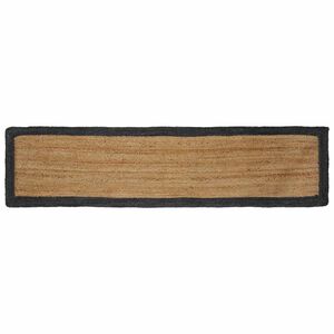 vidaXL Covor de zonă Gri &icirc;nchis 60 x 200 cm Iută