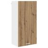 vidaXL Dulap suspendat cu ușă Stejar Artisan și Alb 50 x 31 x 100 cm