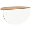 vidaXL Raft de perete Pe perete 2 pcs Stejar Artizanal 48 x 24 x 24 cm