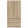 vidaXL Dulap de Baie Stejar Sonoma 79,5 x 49 x 156 cm Lemn compozit