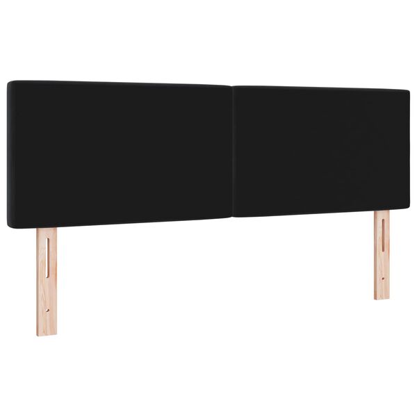vidaXL Tăblie cap cu headboard Negru 160 cm Piele artificială