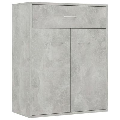 vidaXL Servantă, gri beton, 60x30x75 cm, PAL
