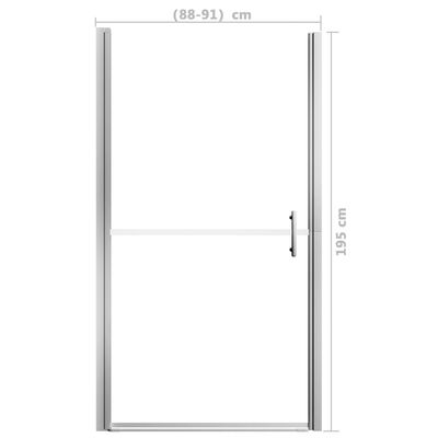 vidaXL Ușă de duș, 91 x 195 cm, sticlă securizată mată
