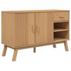 vidaXL Dulap "OLDEN", maro, 114x43x73,5 cm, lemn masiv pin