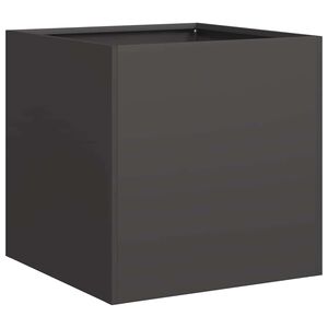 vidaXL Jardinier negru 40x40x40 cm Oțel laminat la rece