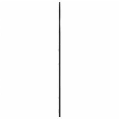 vidaXL Oglindă de perete, negru, 80x100 cm, arcuită, fier
