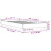 vidaXL Cadru de pat, gri sonoma, 90x190 cm, lemn prelucrat
