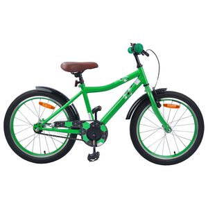 vidaXL Bicicletă pentru Copii 18 Inci pentru 5-7 ani Verde