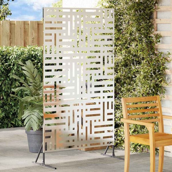 vidaXL Ecran de intimitate Gri 100 x 50 x 180 cm Oțel