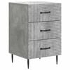 vidaXL Dulap de noapte Gri Beton 43 x 41 x 66,5 cm Lemn prelucrat