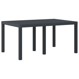 vidaXL Masă de grădină pentru dining Antracit 150 x 100 x 73 cm
