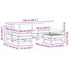 vidaXL Set de lounge pentru grădină 6 pcs Maro Ceară Lemn masiv de pin