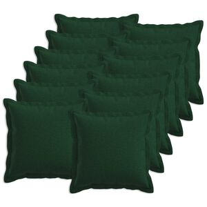 vidaXL Husă pentru pernă 12 buc. HOUTEN Verde &icirc;nchis 40 x 40 cm