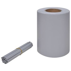 vidaXL Panou de intimitate grădină, gri deschis, 70 x 0,19 m, PVC