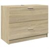 vidaXL Dulap de chiuvetă, stejar sonoma, 78x37x59 cm, lemn prelucrat