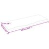 vidaXL Raft de perete maro deschis 100x40x(2-4) cm lemn stejar tratat