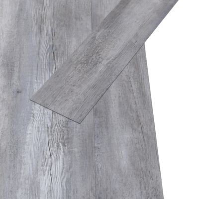vidaXL Plăci pardoseală autoadezive, lemn gri mat, 5,21 m², 2 mm, PVC