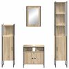 vidaXL Set de mobilier pentru baie 4 pcs Stejar Sonoma Lemn compozit