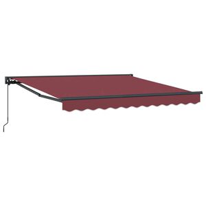 vidaXL Cortina Retractabilă Burgundy 300 x 250 cm Aluminiu și țesătură