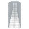 vidaXL Coș gabion cu capac, 800x50x100 cm, fier galvanizat
