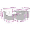vidaXL Set canapele grădină cu perne 7 piese bej poliratan/lemn acacia
