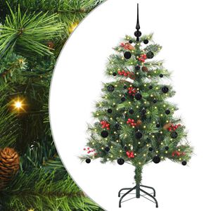 vidaXL Brad de Crăciun artificial Verde 150 cm PVC și Metal