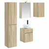 vidaXL Set dulap baie 5 pcs Stejar Sonoma 43 x 16 x 62,5 cm