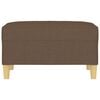 vidaXL Taburet, maro, 70x55x41 cm, material textil