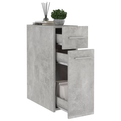 vidaXL Dulap de farmacie, gri beton, 20x45,5x60 cm, PAL