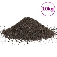 vidaXL Pietriș de bazalt, 10 kg, negru, 1-3 mm