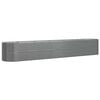 vidaXL Strat &icirc;nălțat grădină gri 440x80x68cm oțel galvanizat