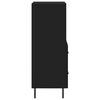 vidaXL Servantă, negru, 34,5x34x90 cm, lemn compozit