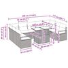 vidaXL Set de canapele pentru grădină 10 pcs Gri deschis poliratan