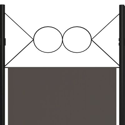 vidaXL Paravan de cameră cu 4 panouri, antracit, 160x180 cm