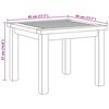 vidaXL Masă de cafea Maro 45 x 45 x 36 cm Lemn solid de tec