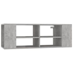 vidaXL Dulap TV montat pe perete, gri beton, 102x35x35 cm, PAL