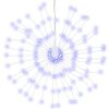vidaXL Lumină stelară de Crăciun 140 LED-uri, albastru, 17 cm