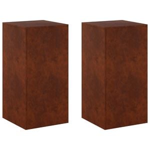 vidaXL Suport pentru plante 2 pcs Ruginit 40 x 40 x 80 cm