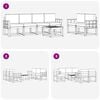 vidaXL Set de canapele de exterior 7 pcs Gri natural și deschis