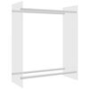 vidaXL Rastel lemne de foc transparent 80x35x100 cm sticlă securizată