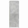 vidaXL Dulap pentru pantofi cu raft Gri beton 77,5 x 30 x 83,5 cm