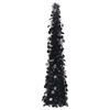 vidaXL Brad de Crăciun artificial tip pop-up, negru, 120 cm, PET
