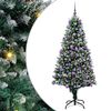 vidaXL Brad de Crăciun artificial Verde 180 cm PVC și Oțel și Plastic