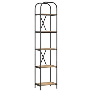 vidaXL Raft pentru cărți 5 niveluri 40 x 30 x 183 cm Lemn prelucrat