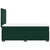 vidaXL Pat box spring cu saltea, verde &icirc;nchis, 100x200 cm, catifea