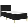 vidaXL Cadru de pat Negru 90 x 200 cm Poliester