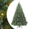 vidaXL Brad de Crăciun artificial cu 300 LED Verde 240 cm PE și PVC