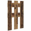 vidaXL Răcător de paltoane montat pe perete Lemn vechi 65 x 3 x 100 cm